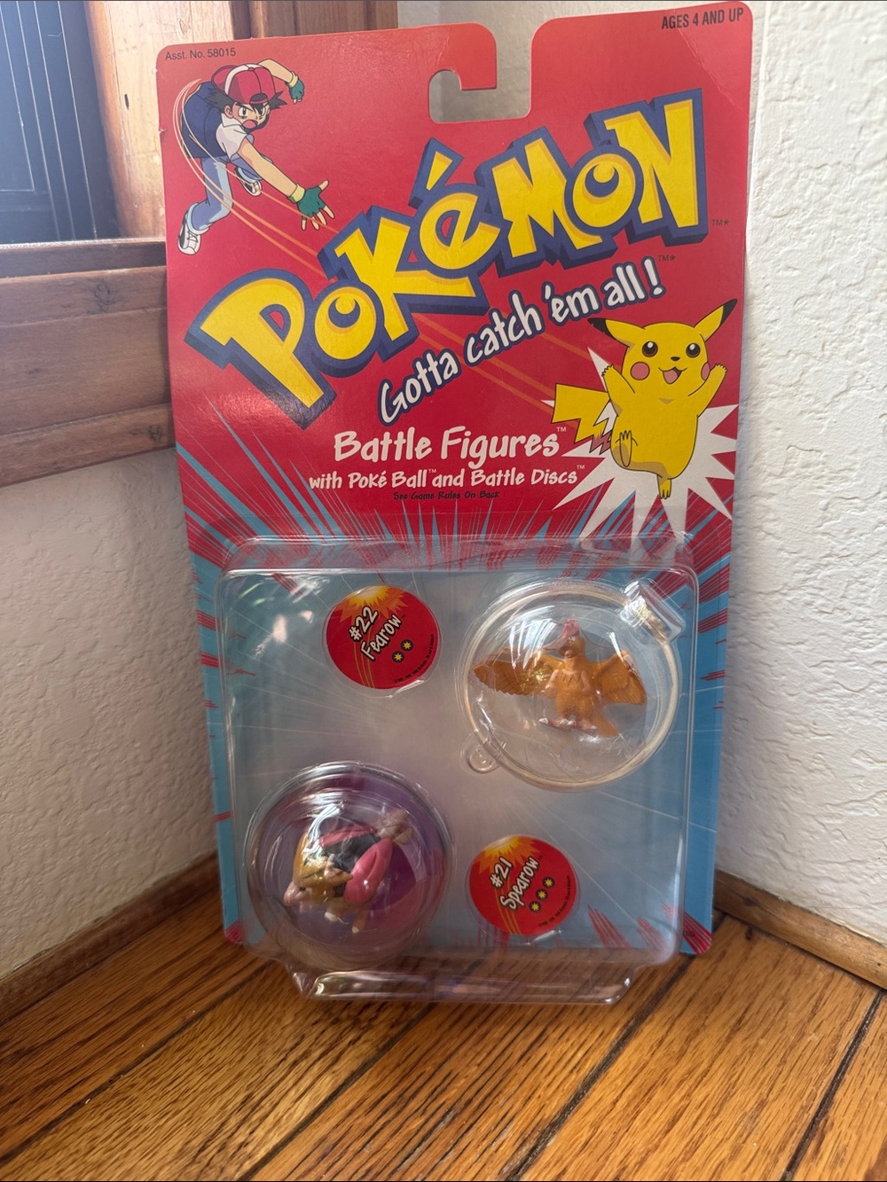 New! VTG 1999 Hasbro Pokemon Battle Figures Sealed Spearow Fearow Pack